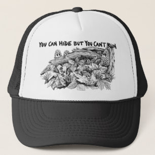 Morel Mushrooms B&W Trucker Hat Pet