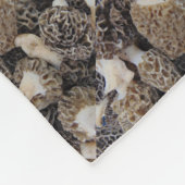 Morel Mushrooms Fleece Deken (Hoek)