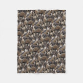 Morel Mushrooms Fleece Deken (Voorkant)