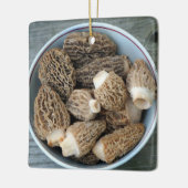 Morel Mushrooms Keramisch Ornament (Links)