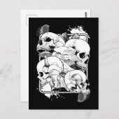 Morel Mushrooms Natuur Witchy Skull Briefkaart (Voorkant / Achterkant)