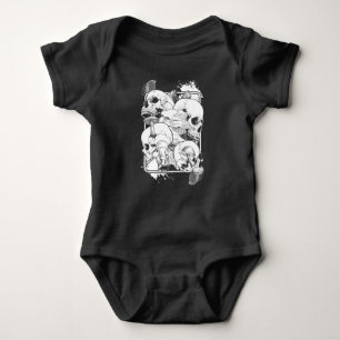 Morel Mushrooms Natuur Witchy Skull Romper