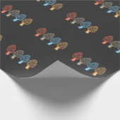 Morel Mushrooms  Retro Hunters Mycology Cadeaupapier (Hoek)