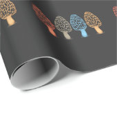 Morel Mushrooms  Retro Hunters Mycology Cadeaupapier (Rol Hoek)