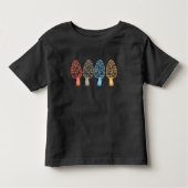 Morel Mushrooms Retro Hunters Mycology Kinder Shirts (Voorkant)