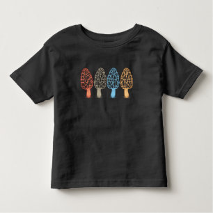 Morel Mushrooms  Retro Hunters Mycology Kinder Shirts