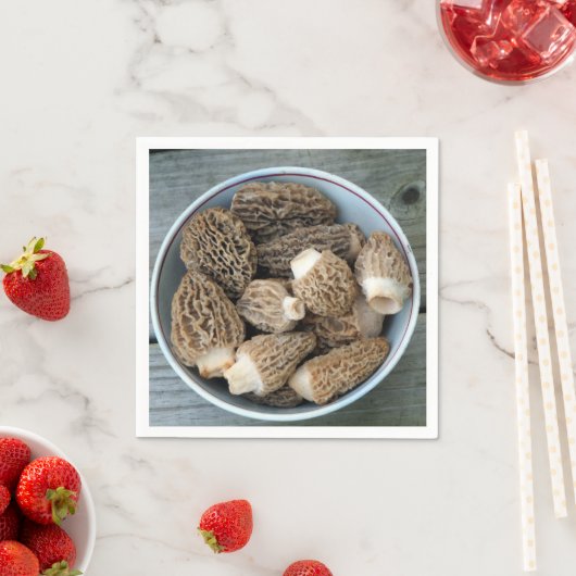 Morel Mushrooms Servetten (Insitu)