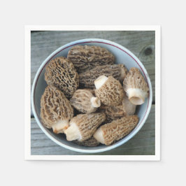 Morel Mushrooms Servetten