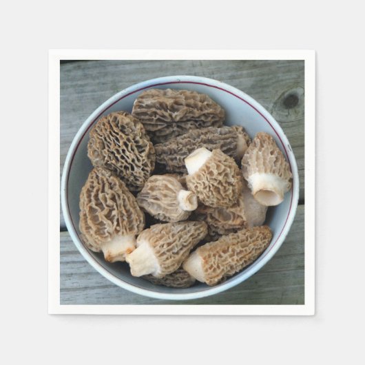 Morel Mushrooms Servetten (Voorkant)