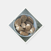 Morel Mushrooms Servetten (Hoek)