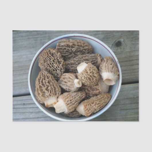 Morel Mushrooms Tissuepapier (Voorkant)