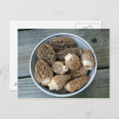 Morel Mushrooms Verjaardag Briefkaart (Voorkant / Achterkant)