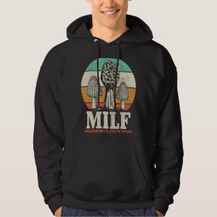 Morel Paddenstoel Hunting MI L F Paddenstoelen vin Hoodie