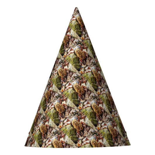 Morel paddenstoel in het wild feesthoedjes (Voorkant)