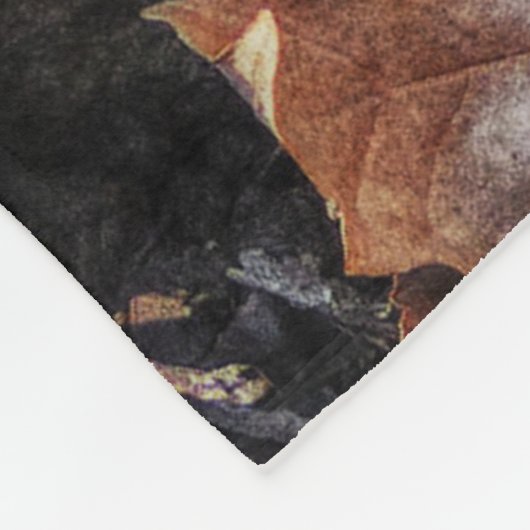 Morel paddenstoel in het wild fleece deken (Hoek)