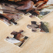 Morel paddenstoel in het wild legpuzzel (Zijkant)