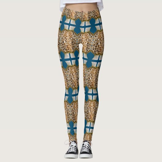 Morel paddenstoel leggings (Voorkant)