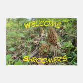 Morel paddenstoel "Shroomers" Deurmat (Voorkant)