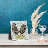 Morel-paddenstoel waterverf afdrukken met elastisc fotoplaat (Insitu)