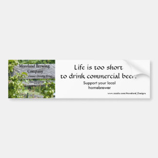 Moreland Brewing Company Logo, steun uw loc... Bumpersticker