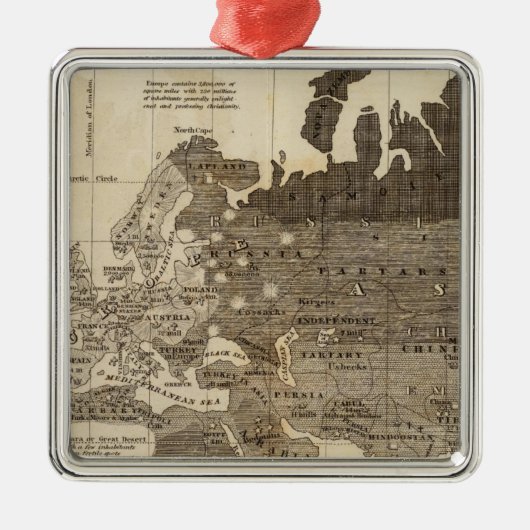 Morele politieke wereld metalen ornament (Voorkant)