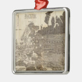 Morele politieke wereld metalen ornament (Links)