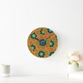 Morelia Flowers Retro Floral Pattern Ronde Klok (Huis)