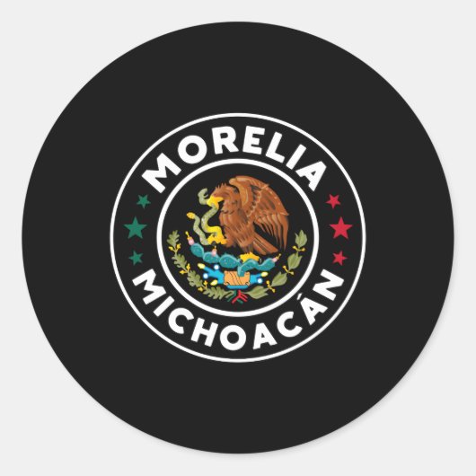 Morelia Michoacã Ronde Sticker (Voorkant)