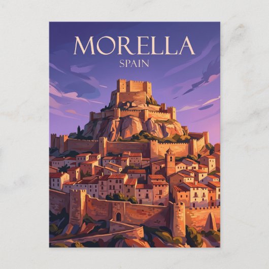 Morella Spanje Briefkaart (Voorkant)