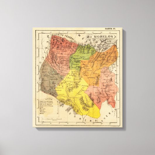 Morelos, Mexico Canvas Afdruk (Voorkant)