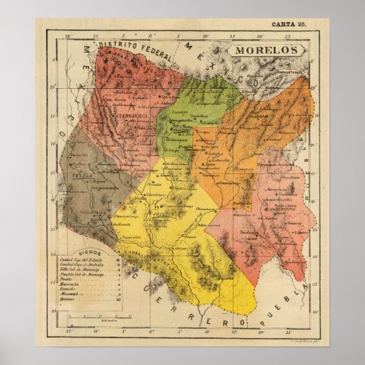 Morelos, Mexico Poster (Voorkant)