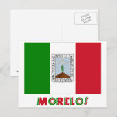 Morelos Onofficiële vlag Briefkaart (Voorkant / Achterkant)