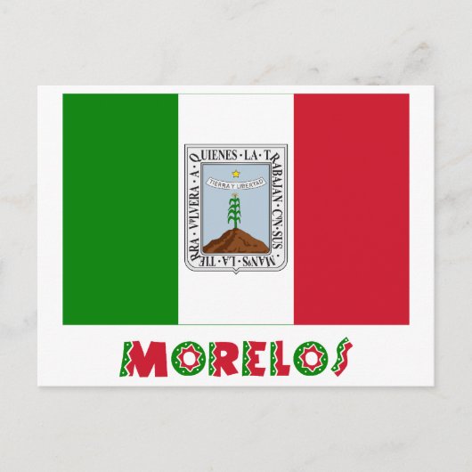 Morelos Onofficiële vlag Briefkaart (Voorkant)