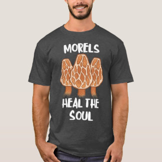 Morels geneest de sol Fungi paddenstoel Eetable F T-shirt