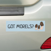 Morels Mushrooms Fun Fungi DOCUSTOMIZE IT Bumpersticker (Op auto)