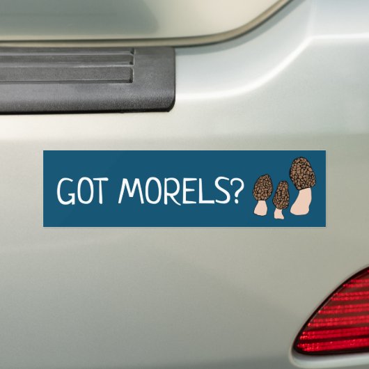 Morels Mushrooms Fun Fungi DOCUSTOMIZE IT Bumpersticker (Op auto)