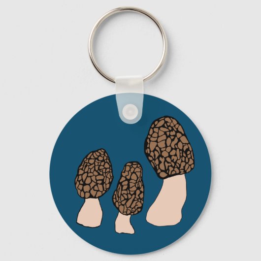 Morels Mushrooms Fun Fungi DOCUSTOMIZE IT Sleutelhanger (Voorkant)