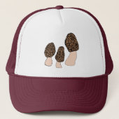 Morels Mushrooms Fun Fungi DOCUSTOMIZE IT Trucker Pet (Voorkant)