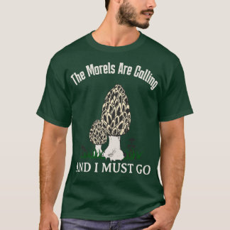 Morels noemen grappige paddenstoel Lover T-shirt
