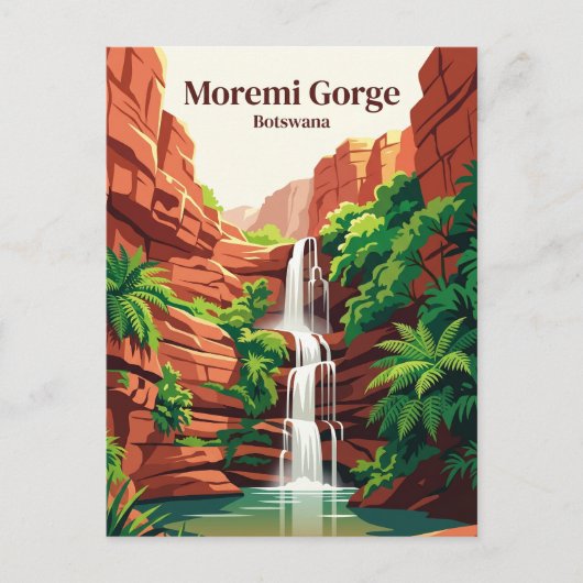 Moremi-kloof Botswana Briefkaart (Voorkant)