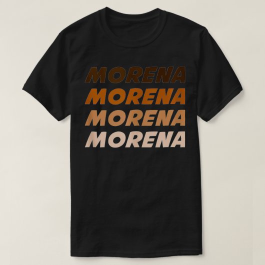 Morena Wedding Party Fun Latina Spaans Meican T-shirt (Design voorkant)