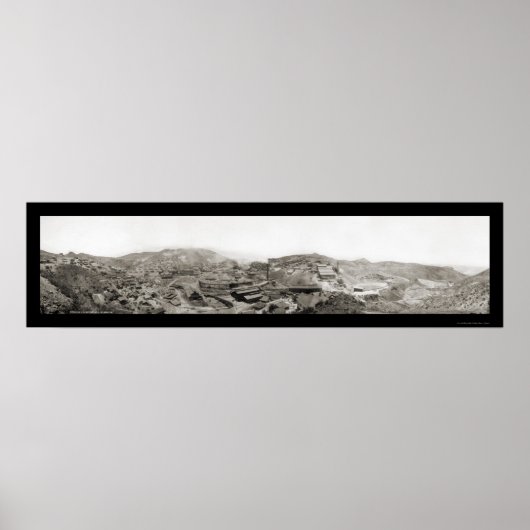 Morenci, AZ Mijnfoto 1909 Poster (Voorkant)