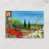 MORENDE GLORIES, GARDEN CART, HUISHOLD, GARDENING VISITEKAARTJE (Achterkant)