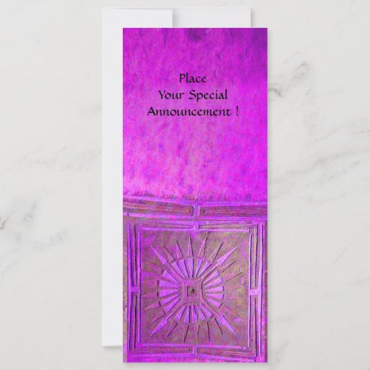 MORENDE STAR, felviolet roze Kaart (Achterkant)