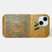 MORENDE STAR, geel, bruin, zwart monogram Case-Mate iPhone Case (Achterkant (horizontaal))