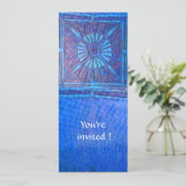 MORENDE STAR, helder blauw Kaart (Staand voorkant)