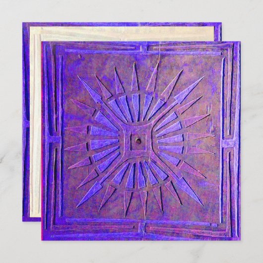 MORENDE STAR, helder blauw, wit Aankondiging (Voorkant / Achterkant)