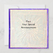 MORENDE STAR, helder blauw, wit Aankondiging (Achterkant)