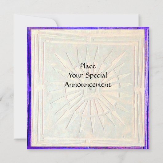 MORENDE STAR, helder blauw, wit Aankondiging (Achterkant)