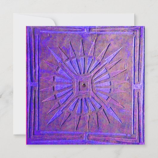 MORENDE STAR, helder blauw, wit Aankondiging (Voorkant)